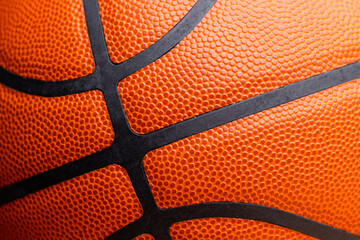 Orange basketball leather pattern background