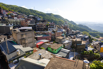 Taiwan Jiufen village on the mountain