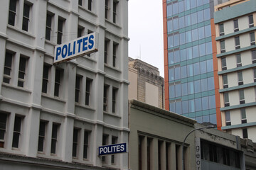 Obraz premium old and modern buildings in adelaide in australia