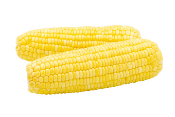 Corn isolated on white background with clipping path