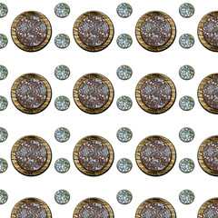 Natural Orbs Pattern Texture Background
