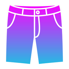 Shorts Glyph Gradient Icon