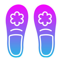 Slippers Glyph Gradient Icon