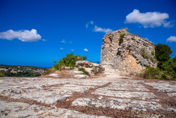 The archaeological site at Eleftherna (Eleutherna) on Crete, Greece, one of the most important HellenicRoman era cities on the island.