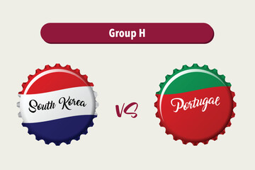 South Korea VS Portugal Soccer Scoreboard