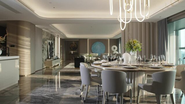 luxury dining room interior