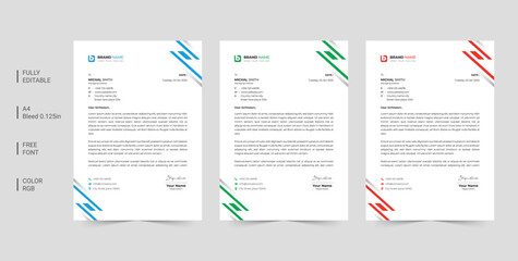 Corporate Business Letterhead  Pad Design