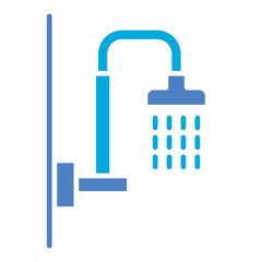 Shower Glyph Two Color Icon