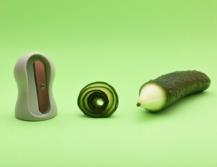 sliced cucumber
