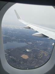 view from airplane window