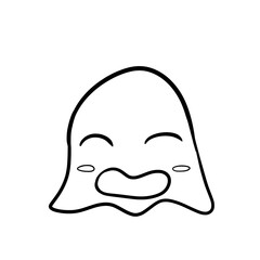 Cute Icon Ghost Happy