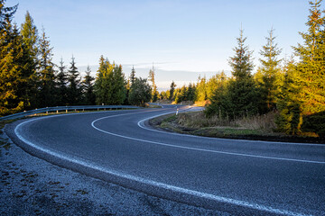 Forest road in High Tatras mountain, Slovakia © vrabelpeter1