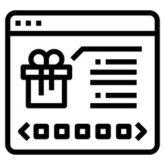 Shopping Outline icon