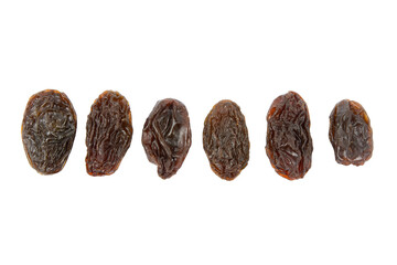 Raisins isolated on white background with clipping path . - obrazy, fototapety, plakaty