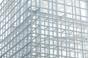 White Steel beam construction background.