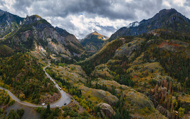 Ouray Colorado right after a rain storm