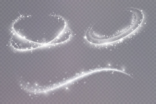 
Magic spiral with sparkles.White light effect.Glitter particles with lines.Swirl effect.