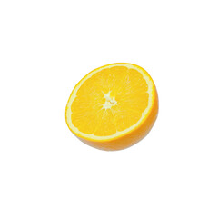 navel oranges on white background
