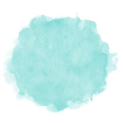 Pastel Light Blue Watercolor Paint Stain Background