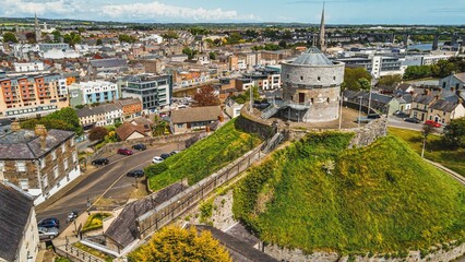 Ancient Millmount Museum on a sunny morning