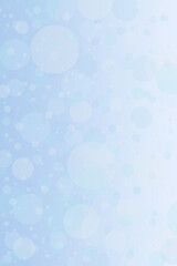 gradient blue and white background with abstract bokeh snow