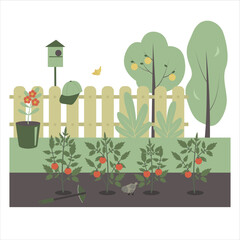 Gardening design vector illustration