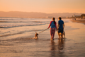 Caminando en la playa