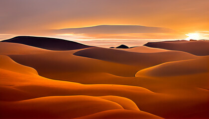 Fototapeta na wymiar Abstract desert landscape.