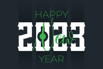 New year background of 2023