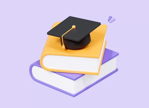 3D Rendering Back To School Text With Graduation Cap And School Icons  27226186 PNG