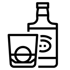 Whiskey Outline icon