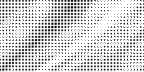 Halftone monochrome pattern with squares. Minimalism, vector. Background for posters, websites, business cards, postcards, interior design.