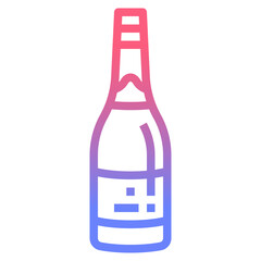 champagne line gradient icon