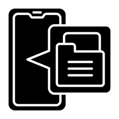 File Management Glyph Icon