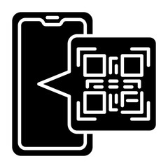 Qr Code Glyph Icon