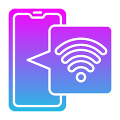 Wifi Glyph Gradient Icon
