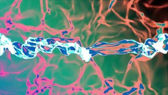 Metal smoke - 4K - Slow movements of smoke and gases in the sky - Slow Motion Fire Background - Loopable - Digital moving clouds - Dust cloud in the universe 4K stock video
