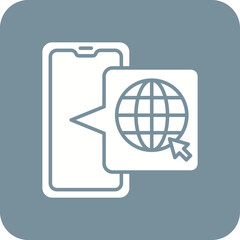 Web Multicolor Round Corner Glyph Inverted Icon