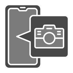 Camera Greyscale Glyph Icon