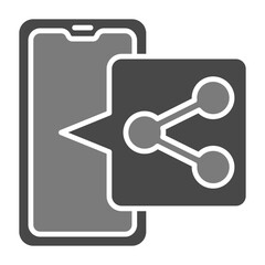 Share Greyscale Glyph Icon