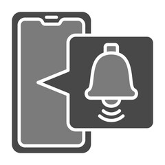 Alarm Greyscale Glyph Icon