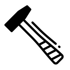 hammer glyph icon