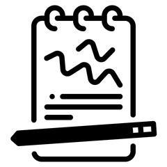 sketchbook glyph icon