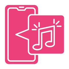 Music Multicolor Glyph Icon