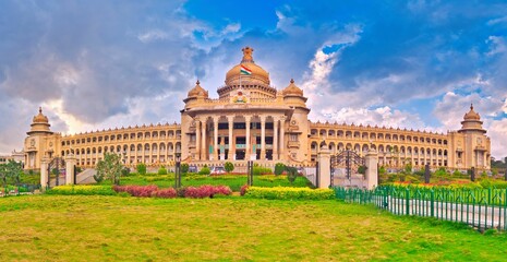 Vidhana Soudha in Bangalore, India - the seat of the state legislature of Karnataka
