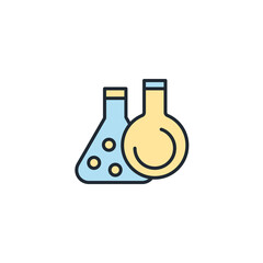 Chemistry icons  symbol vector elements for infographic web