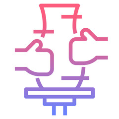 pottery line gradient icon