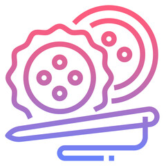 sewing line gradient icon