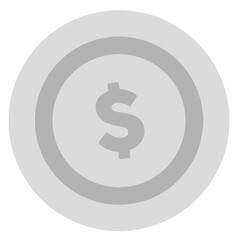 Fototapeta premium Dollar coin icon