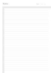 Minimalist Notes Planner